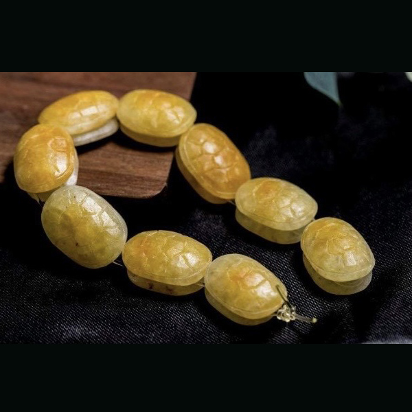 Yellow Turtle Shell Jade (PJA01008)