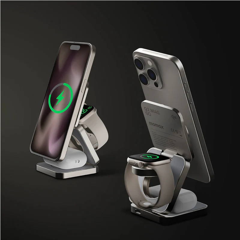 Q2.Mag Go Qi2 3-in-1 Magnetic Wireless Charging Stand