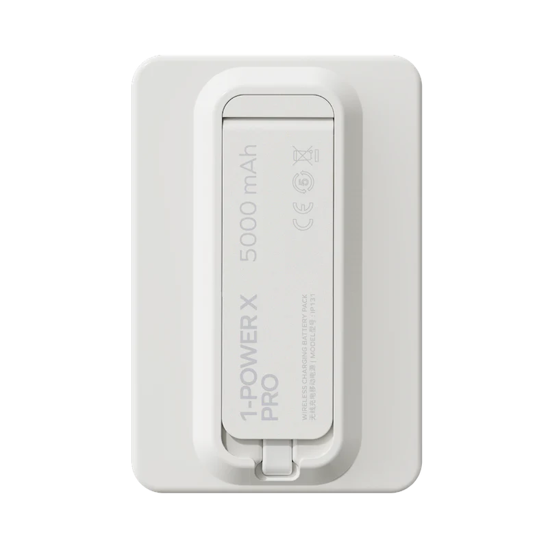 1-Power X Pro Magnetic Wireless Battery Pack (5,000mAh) with Built-in USB-C Cable