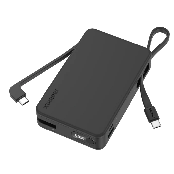 1-Power Vital+ 20000mAh Battery Pack with Dual Built-in USB-C Cable