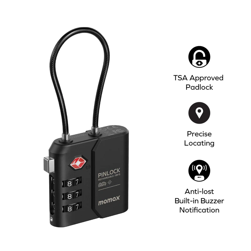 PinLock TSA Padlock Find My Locator