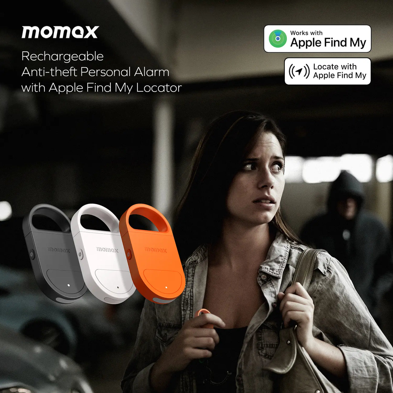 PinBuzz Rechargeable Anti-Theft Personal Alarm With Find My Locator