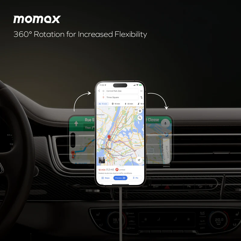 Q2.Mag Mount Qi2 Magnetic Wireless Charging Car Mount