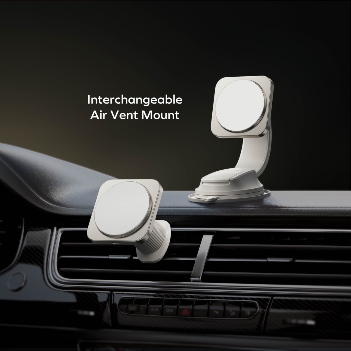 Q2.Mag Mount Qi2 Magnetic Wireless Charging Car Mount