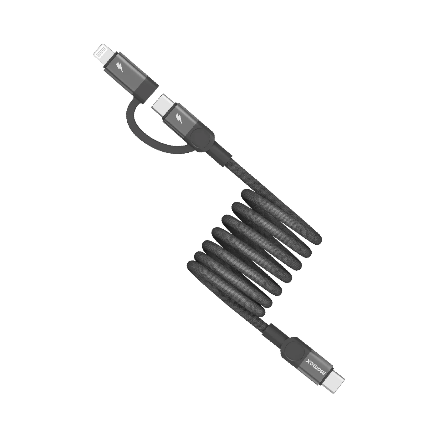Mag.Link Duo Magnetic USB-C to USB-C & Lightning Cable 60W Up to 1m