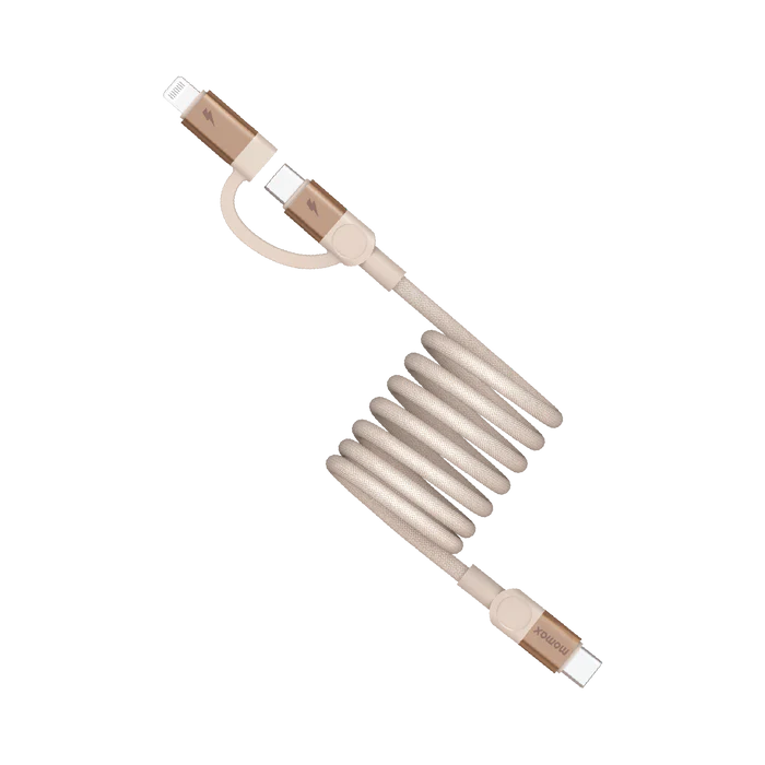 Mag.Link Duo Magnetic USB-C to USB-C & Lightning Cable 60W Up to 2m