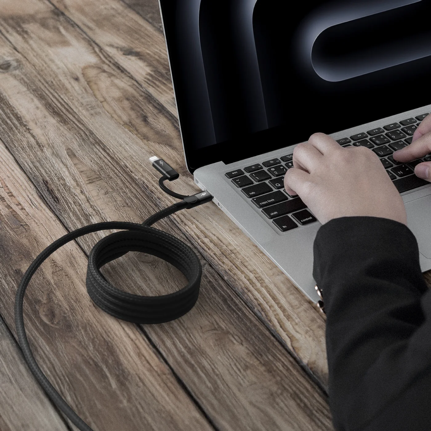 Mag.Link Duo Magnetic USB-C to USB-C & Lightning Cable 60W Up to 1m