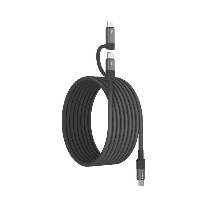 Mag.Link Duo Magnetic USB-C to USB-C & Lightning Cable 60W Up to 2m