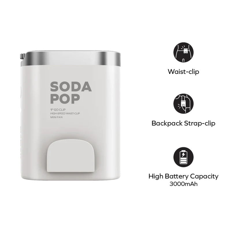 1° Go Clip High-Speed Waist-Clip Mini Fan
