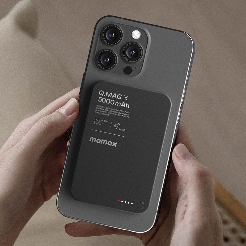Q. Mag X 5000mAh Ultra Slim Wireless Battery Pack