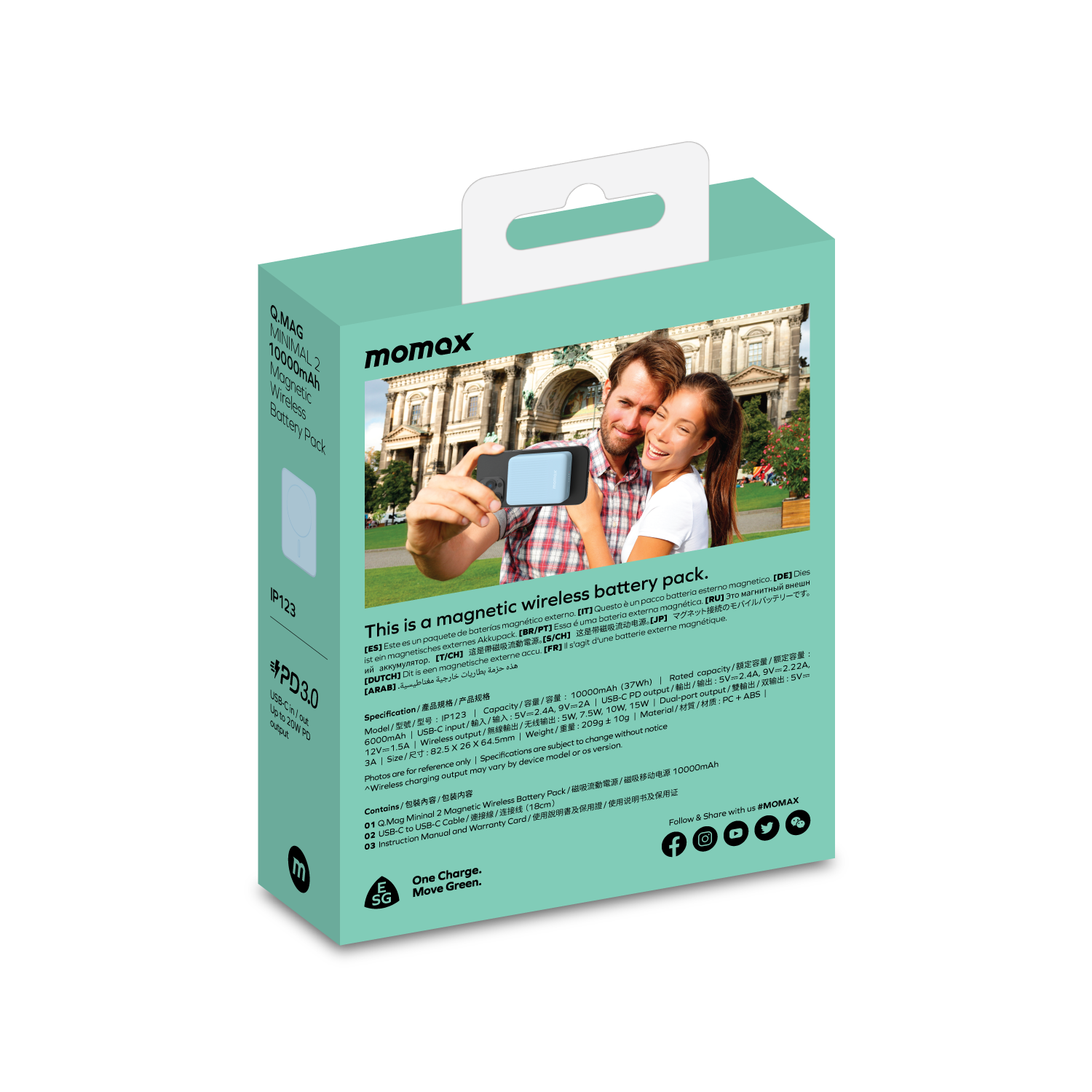 Q.MAG Minimal 2 10,000mAh Wireless Battery pack