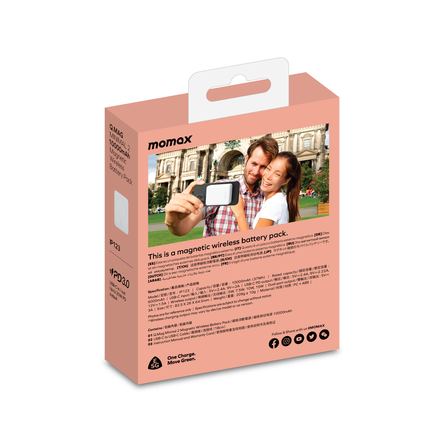 Q.MAG Minimal 2 10,000mAh Wireless Battery pack