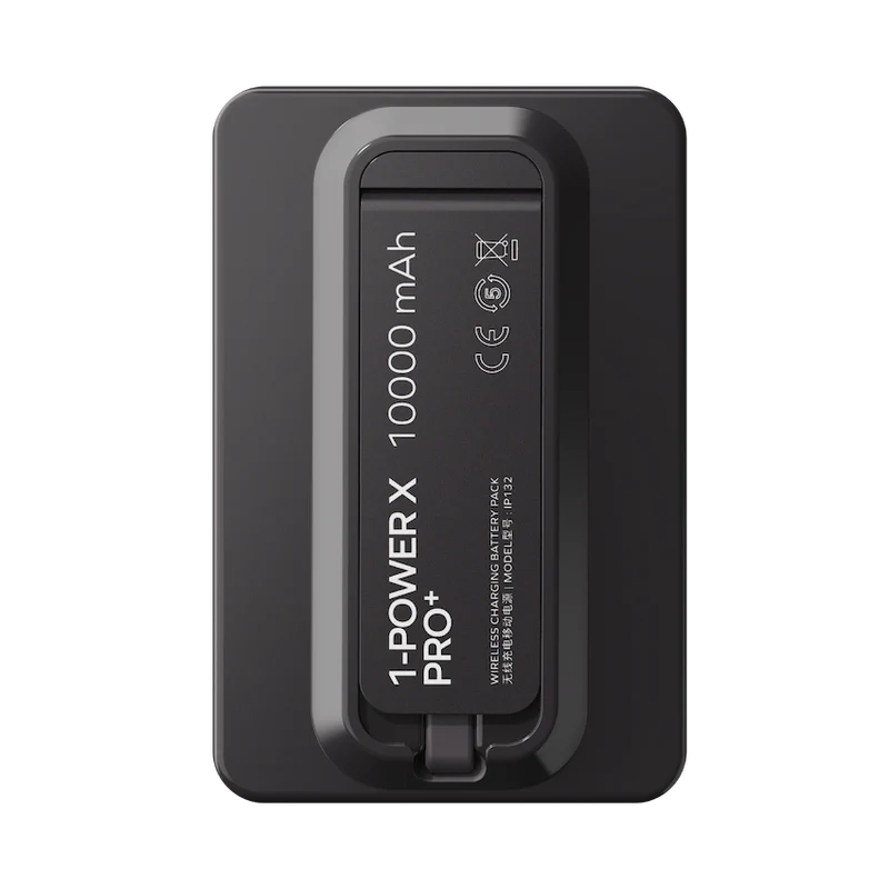 1-Power X Pro+ Magnetic Wireless Battery Pack (10,000mAh) with Built-in USB-C Cable