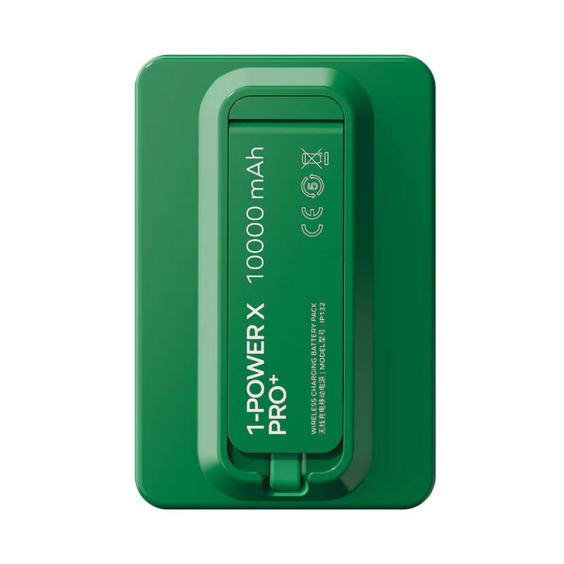 1-Power X Pro+ Magnetic Wireless Battery Pack (10,000mAh) with Built-in USB-C Cable