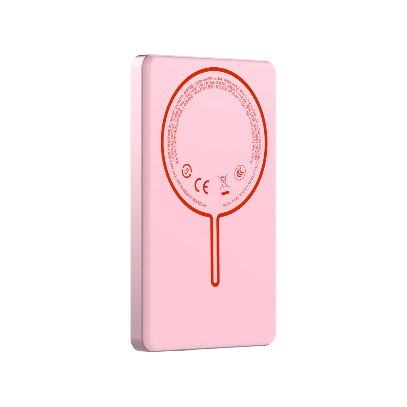 1-Power Pass 5000mAh Magnetic wireless charging battery pack