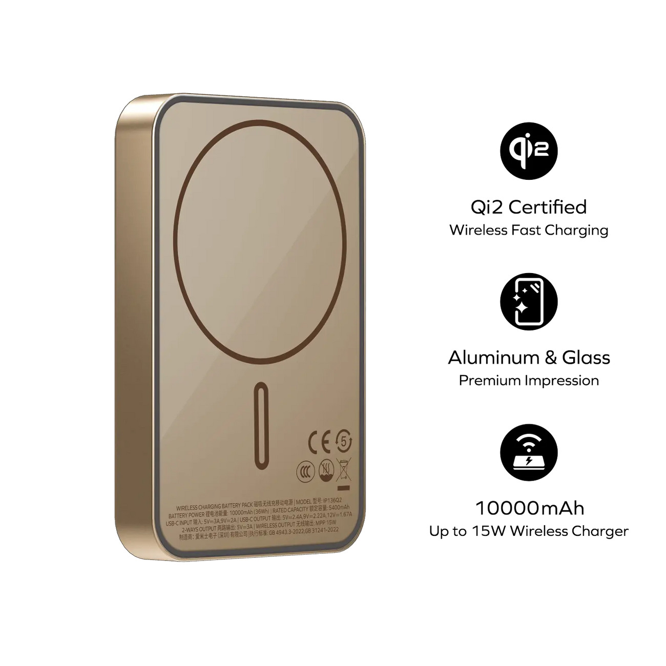 Q.Mag X1 Qi2 Magnetic Wireless Power Bank 10000mAh - Gen 2