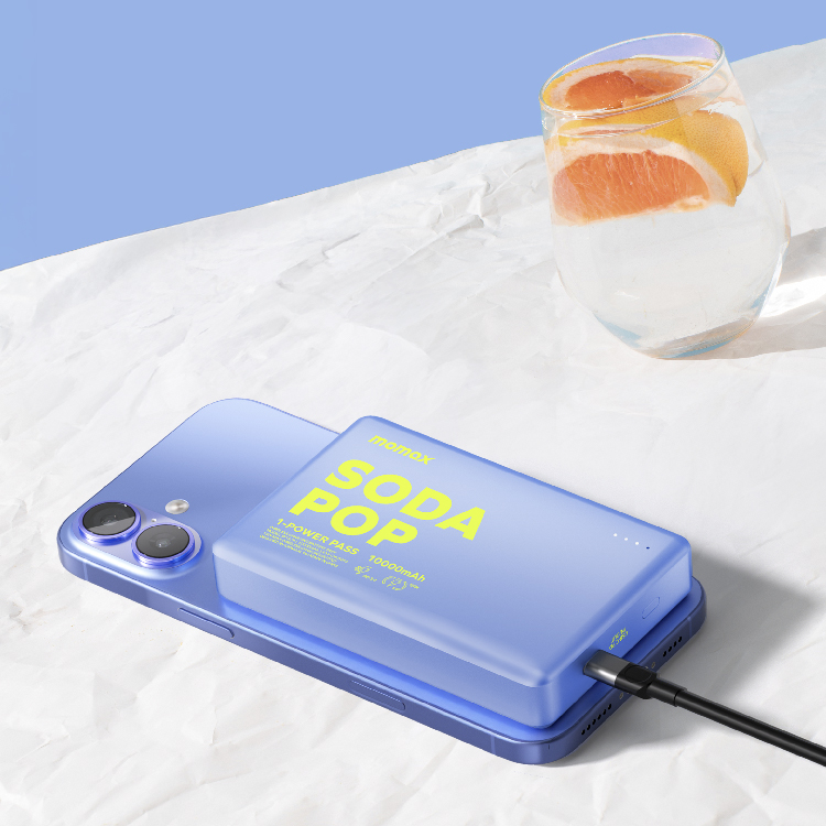 1-Power Pass Magnetic Wireless Power Bank 10000mAh