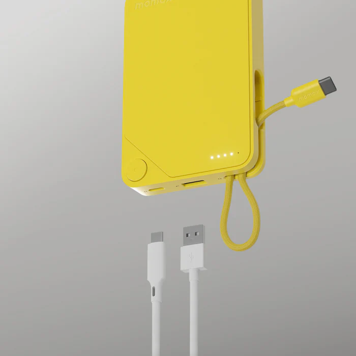 1-Power X Battery Pack (10,000mAh) with Built-in USB-C Cable