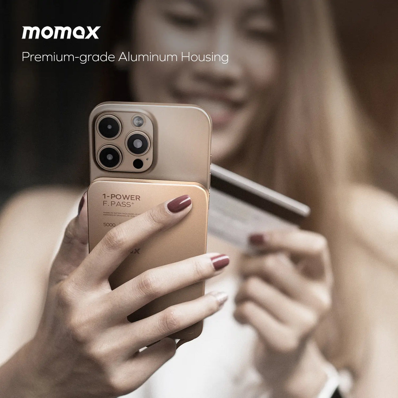 1-Power F.Pass⁺ 5000mAh Magnetic Battery Pack with Built-in Cable