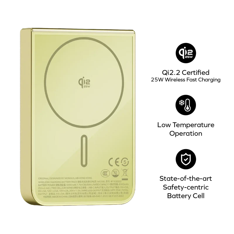 1-Power S.Pass² 10000mAh Semi SSB Magnetic Wireless Battery Pack (CCC)