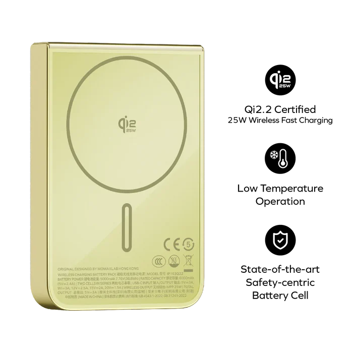 1-Power S.Pass² 10000mAh Semi SSB Magnetic Wireless Battery Pack (CCC)