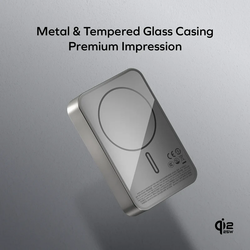 1-Power Q.Pass² 10000mAh Qi2 25W Magnetic Wireless Battery Pack