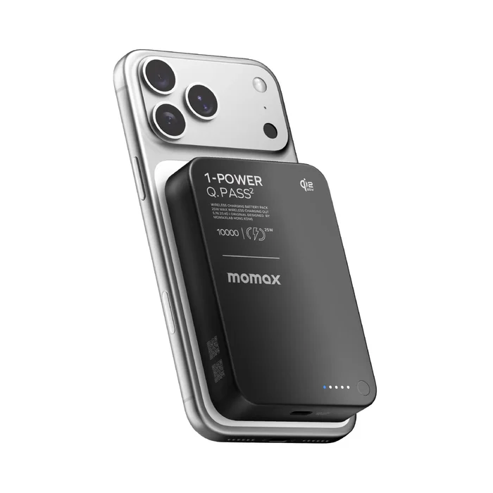 1-Power Q.Pass² 10000mAh Qi2 25W Magnetic Wireless Battery Pack
