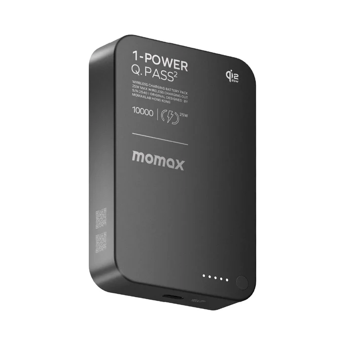 1-Power Q.Pass² 10000mAh Qi2 25W Magnetic Wireless Battery Pack