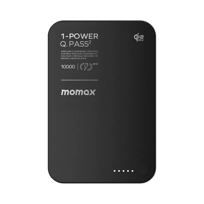1-Power Q.Pass² 10000mAh Qi2 25W Magnetic Wireless Battery Pack