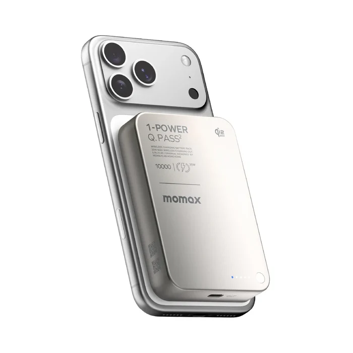 1-Power Q.Pass² 10000mAh Qi2 25W Magnetic Wireless Battery Pack