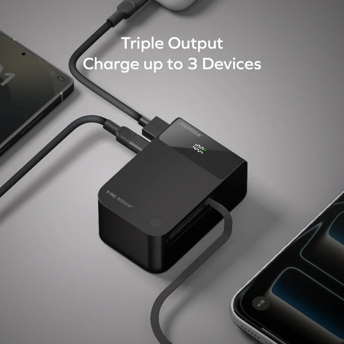 1-Pac Pass Mini⁺ 10000mAh 2in1 Battery Pack with Built-in Retractable Cable Sale price