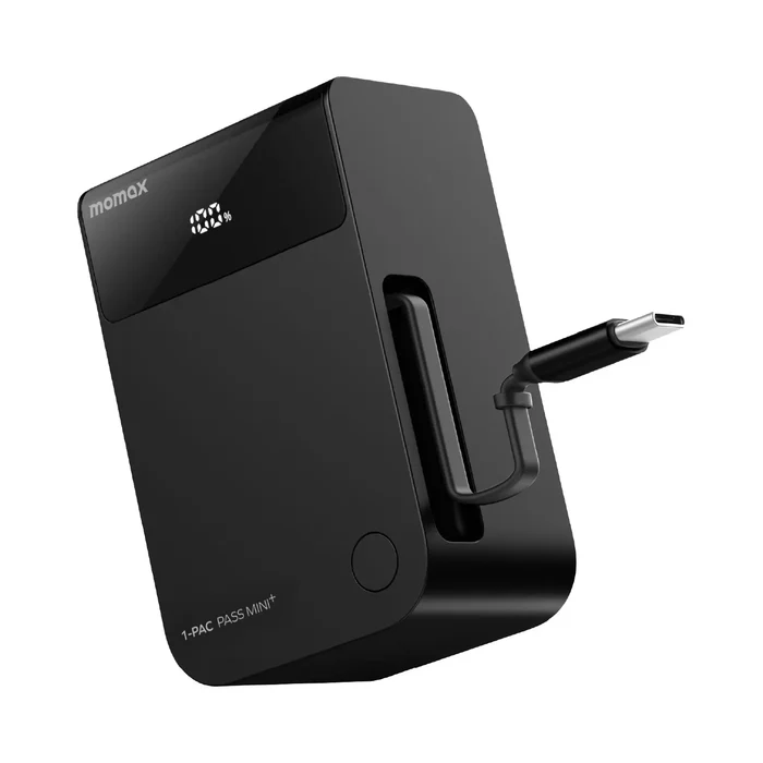 1-Pac Pass Mini⁺ 10000mAh 2in1 Battery Pack with Built-in Retractable Cable Sale price
