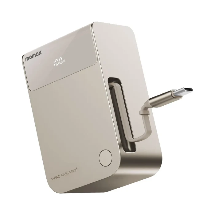 1-Pac Pass Mini⁺ 10000mAh 2in1 Battery Pack with Built-in Retractable Cable Sale price