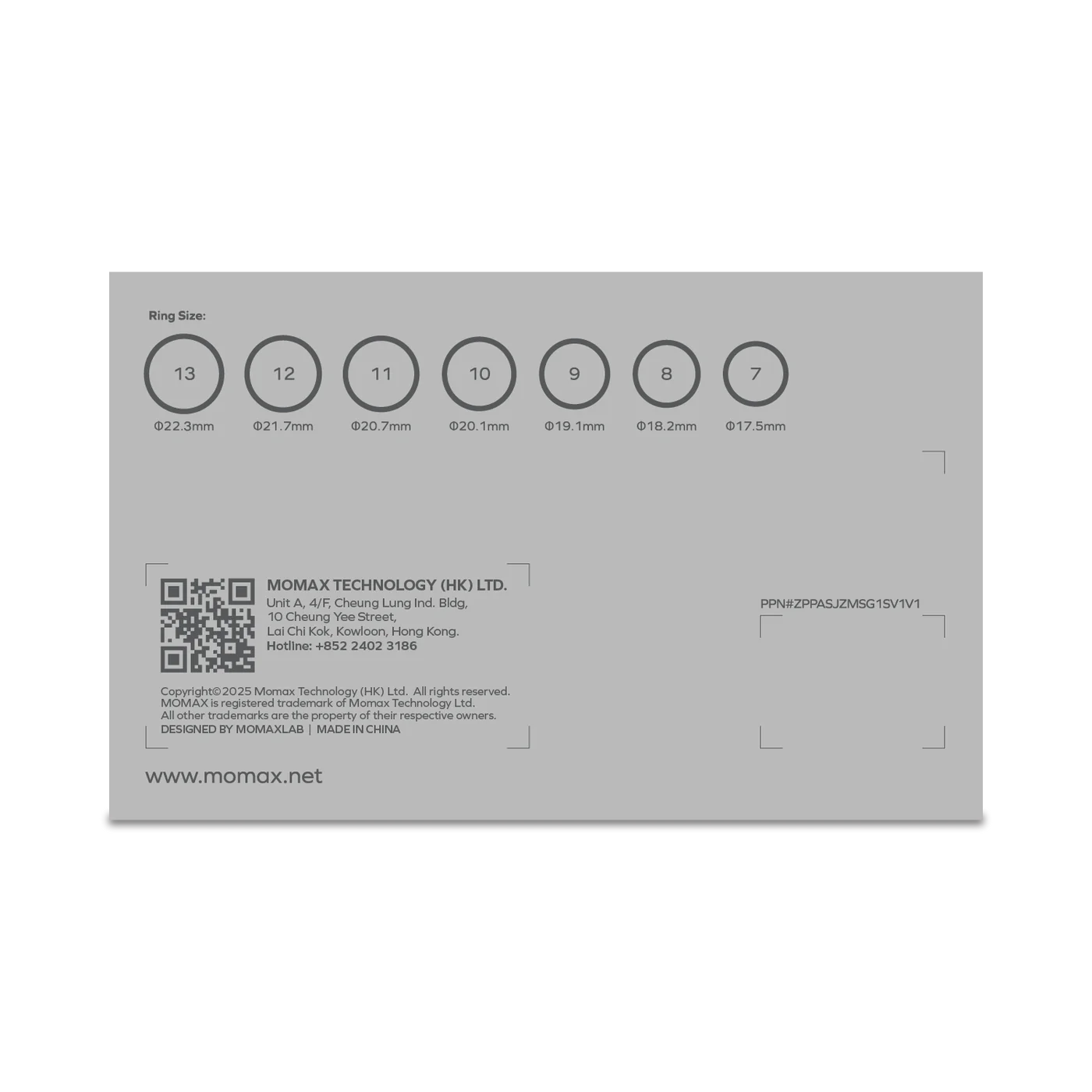 1-Sense Smart Ring Sizing Kit