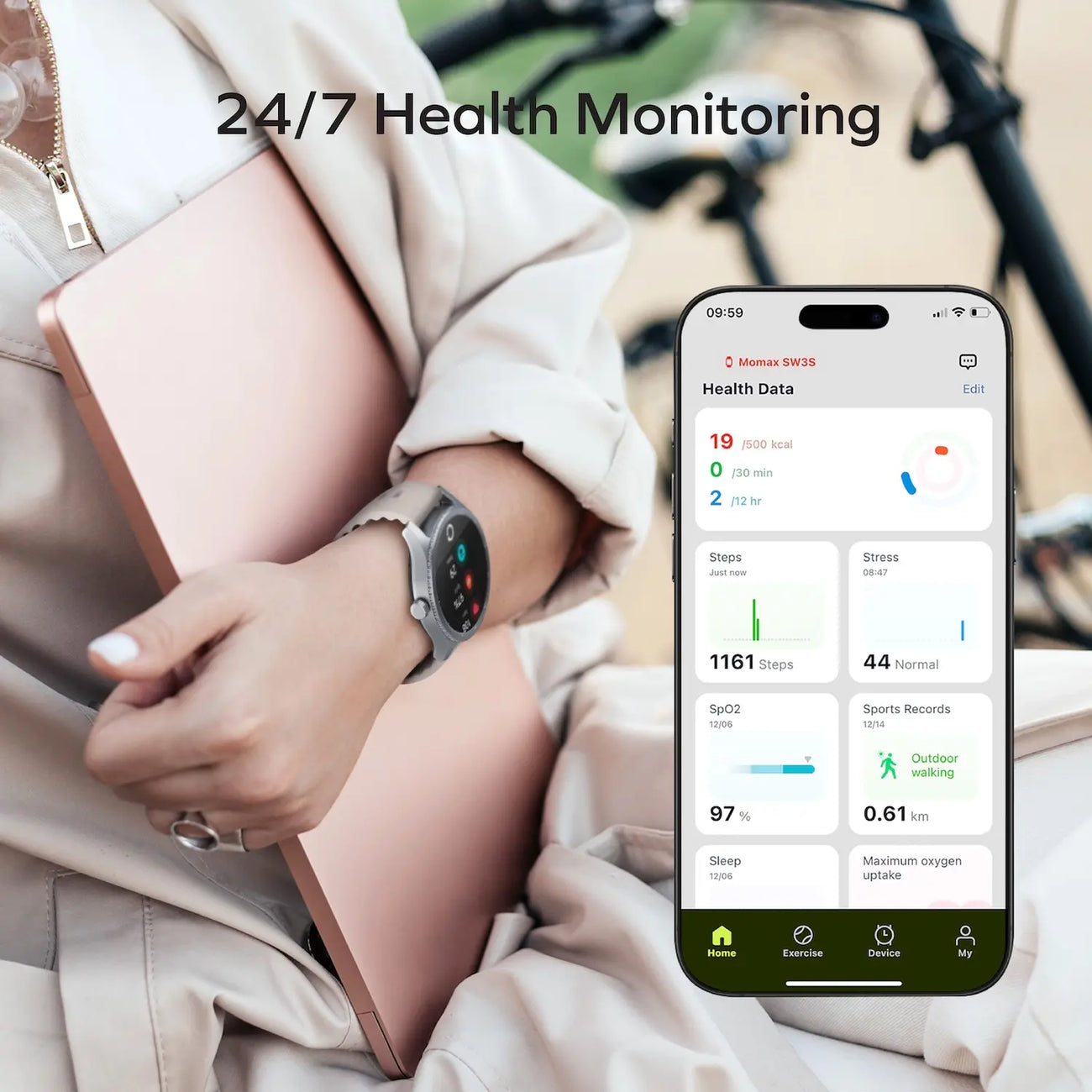 1-Wear Smart Watch Round