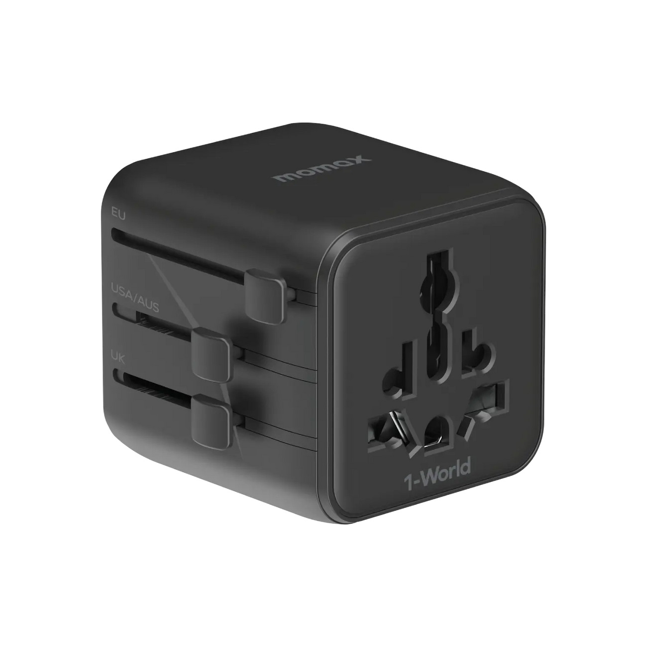 1-World Universal Travel Charger with Dual AC