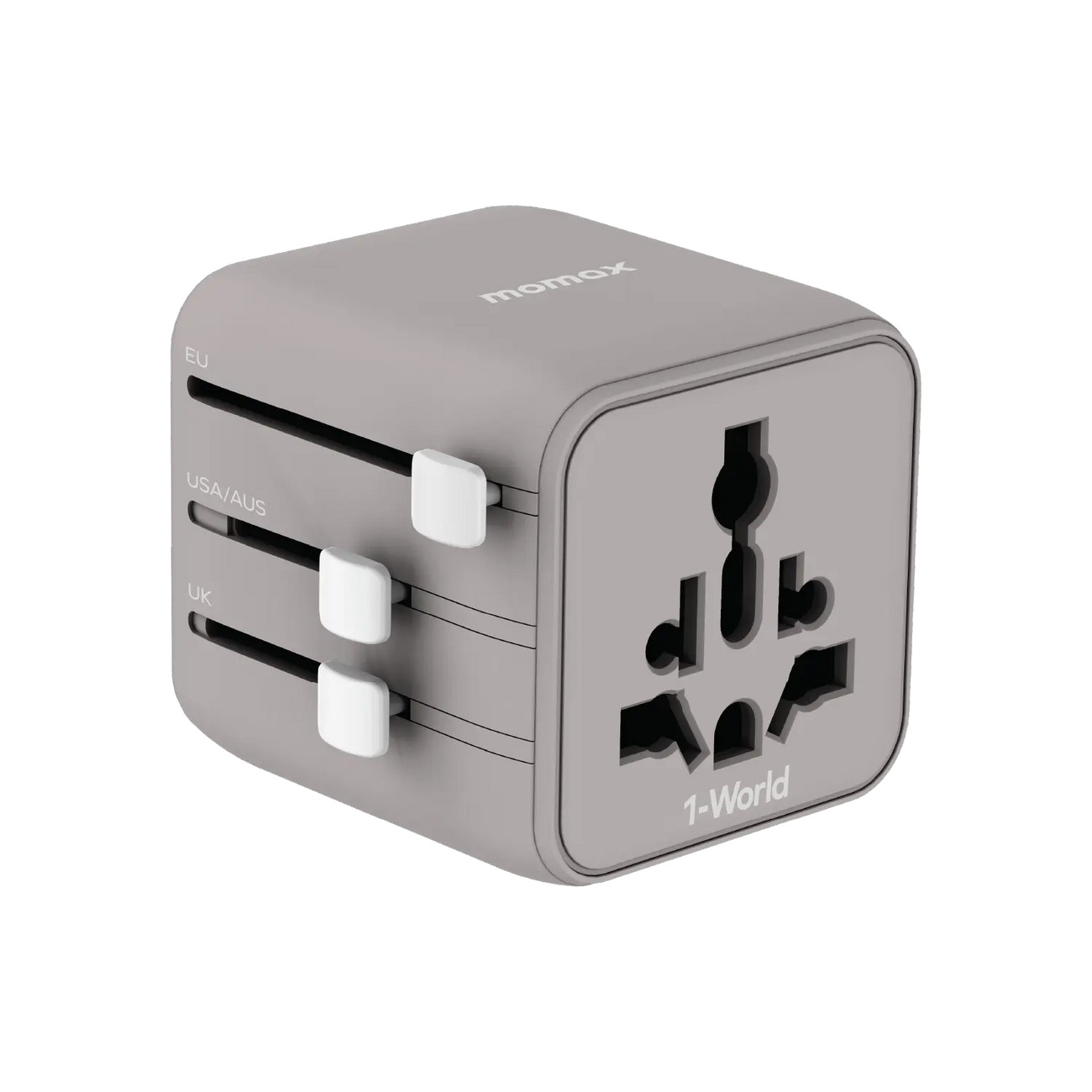 1-World Universal Travel Charger with Dual AC