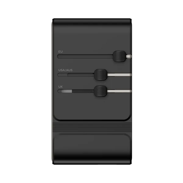 1-World² 205W 7-Port Dual AC Travel Adapter