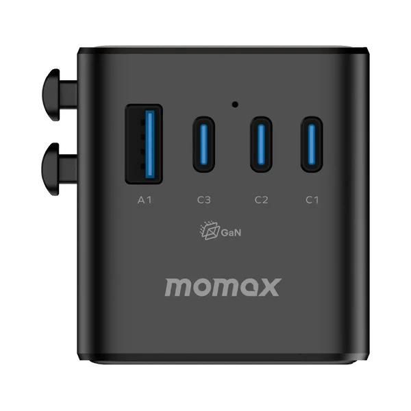 1-World² 205W 7-Port Dual AC Travel Adapter
