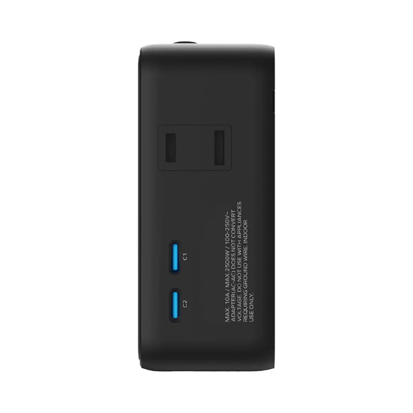 1-World² Pocket 70W 4-Port Dual AC Travel Adapter