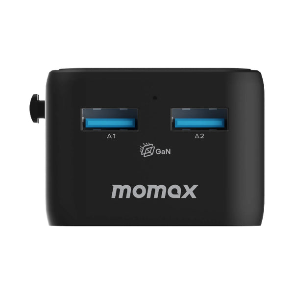 1-World² Pocket 70W 4-Port Dual AC Travel Adapter