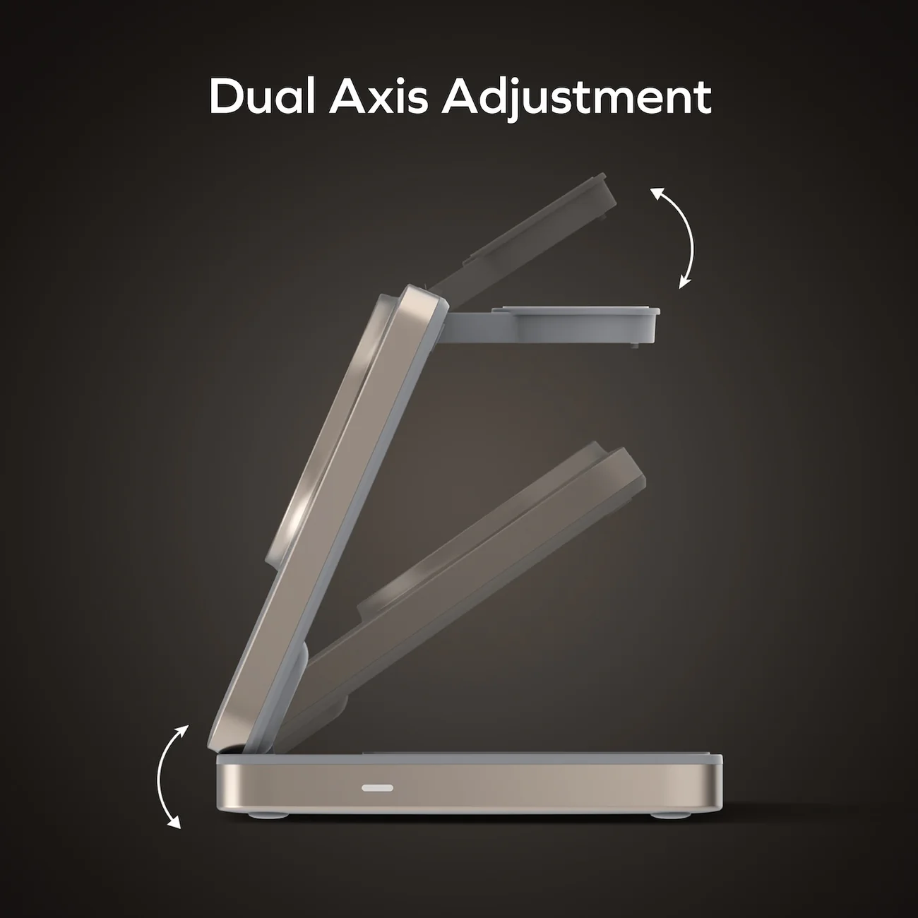 1-Charge Q.Port 3-in-1 Foldable Qi2 15W Magnetic Wireless Charging Stand