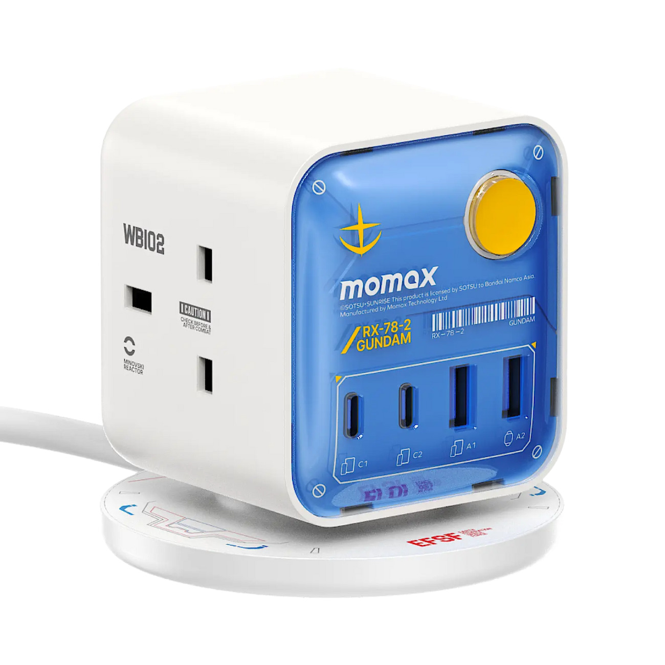 1-Charge Work Flow 3-Outlet GaN Power Cube 30W with USB Ports - Limited Edition