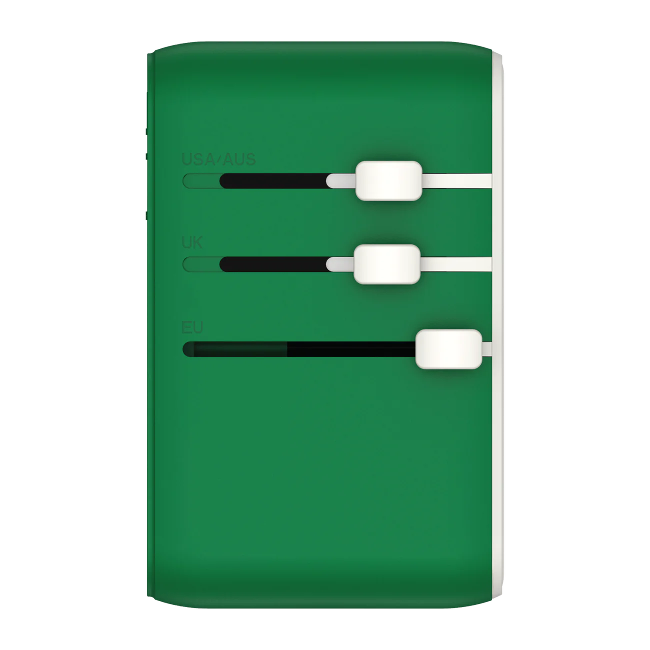 1-World+ 3-Port Travel Charger Built-In USB-C Cable 25W