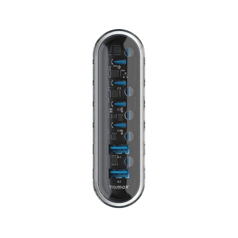 1-Charge Flow+ PD 120W GaN Desktop Charger [6 ports] - UK PLUG