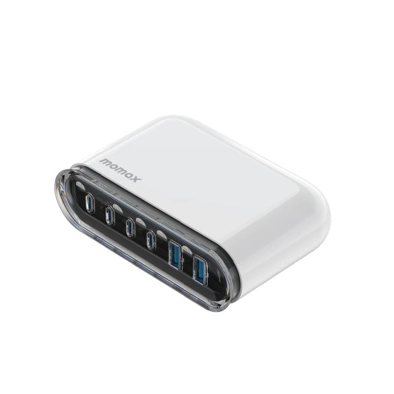 1-Charge Flow+ PD 120W GaN Desktop Charger [6 ports] - UK PLUG