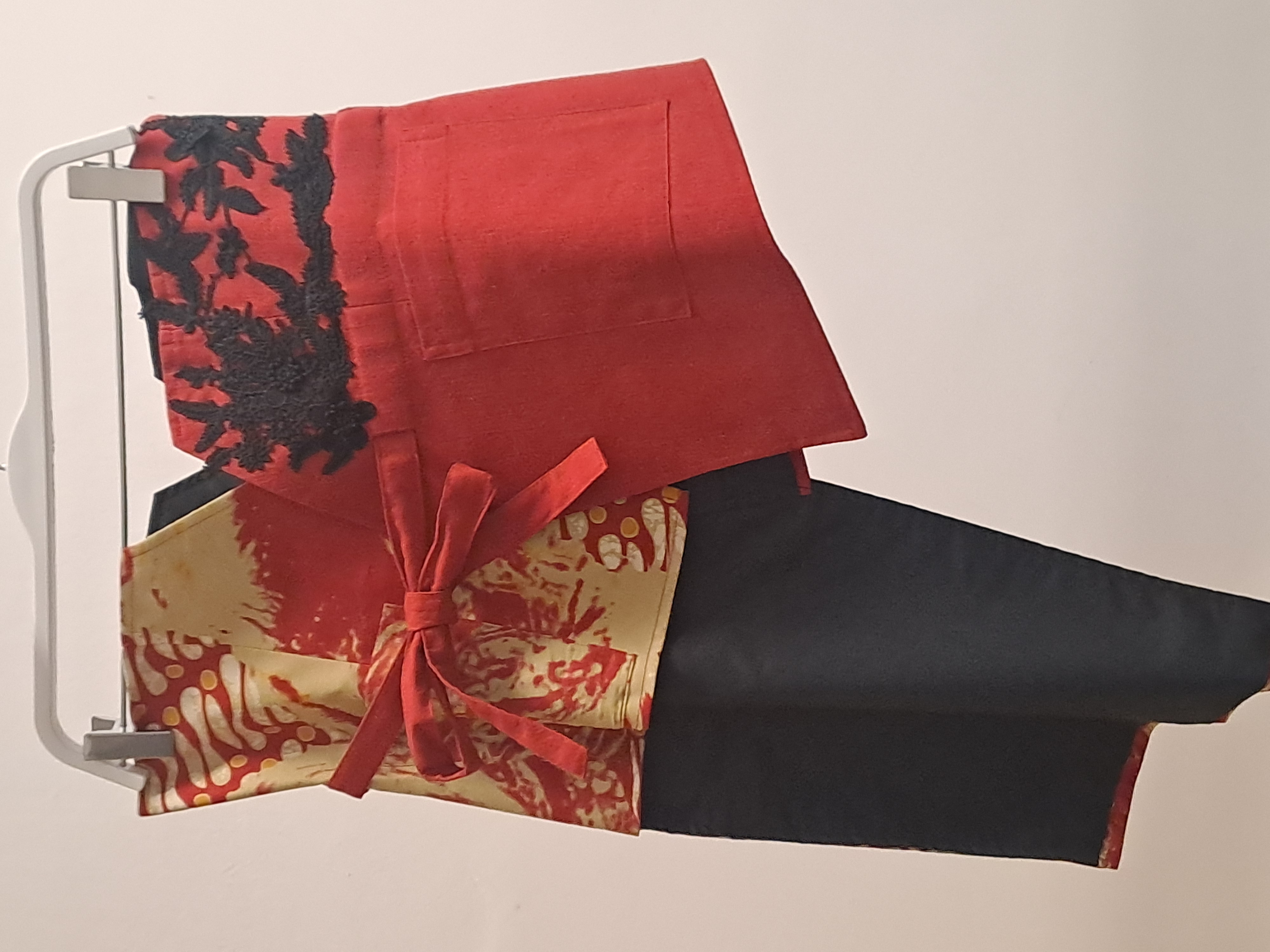 Nyana Patchwork Embroidery Batik Obi Belt
