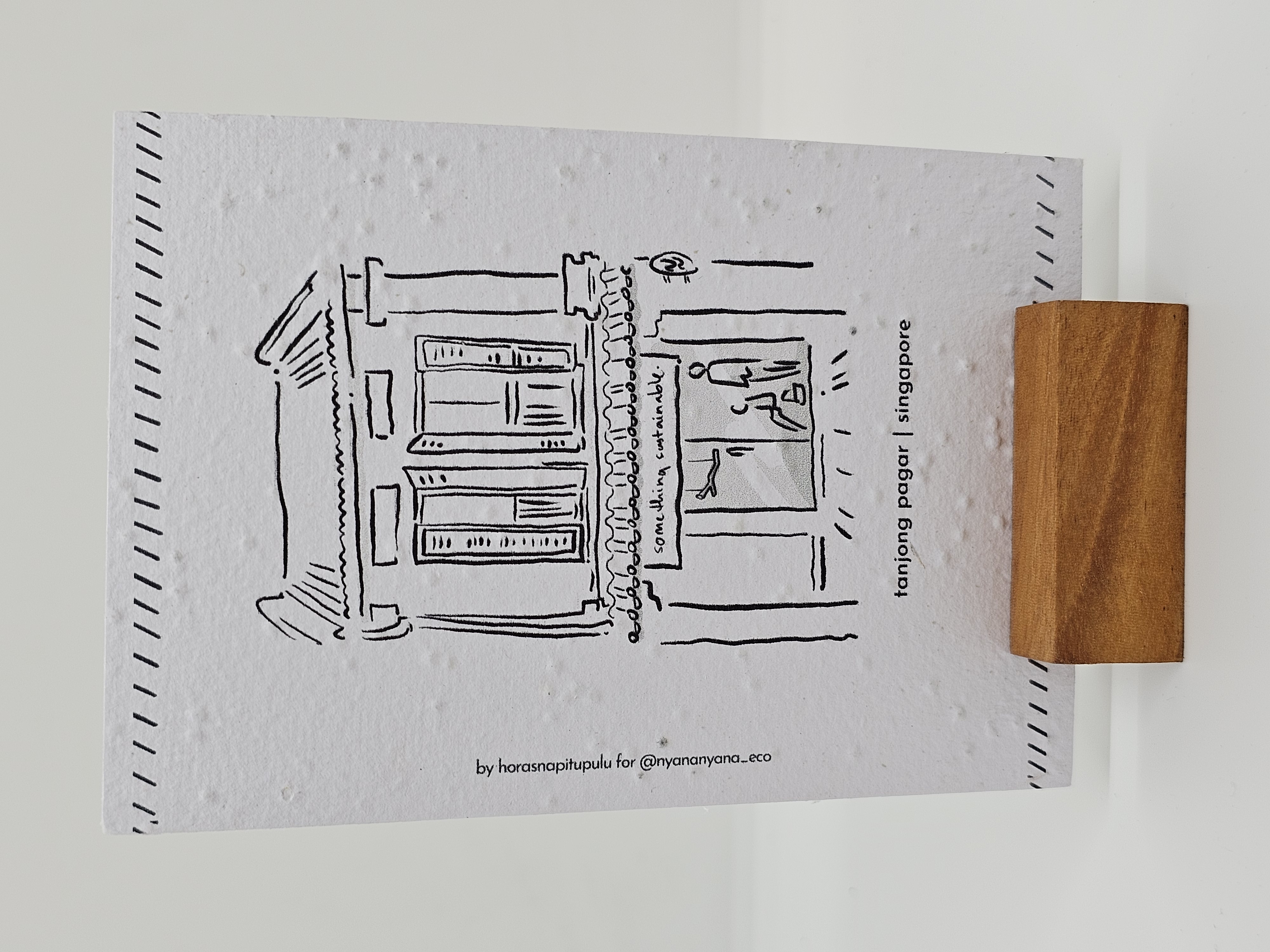 SoSus Tanjong Pagar Merchandise: Plantable Seed Postcards