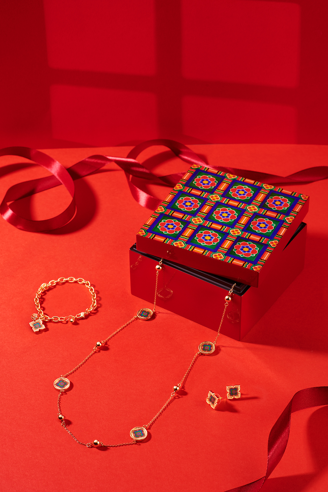 Dancheong Tiles Trinket Box