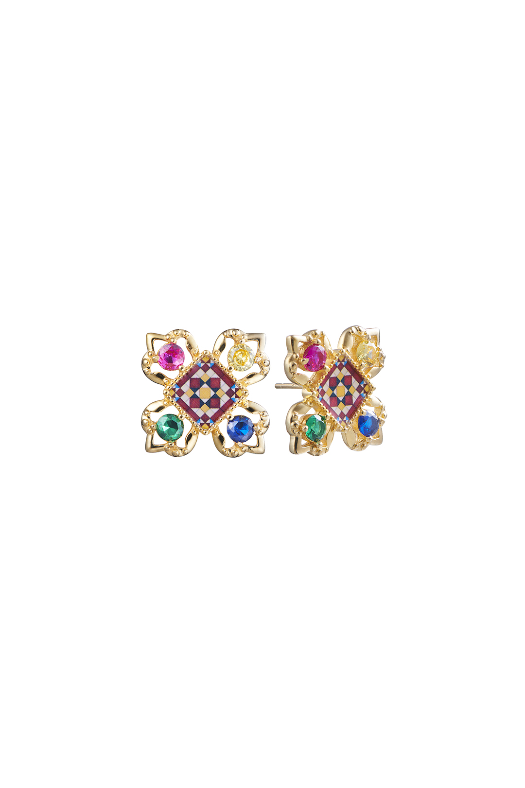 Chromatic Allure Stud Earrings
